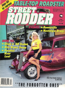 STREET RODDER 1988 DEC - 39-40 FORD CHOPPED, COURIER REAR PARALLEL LEAFS